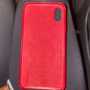 apple iphone x leather case